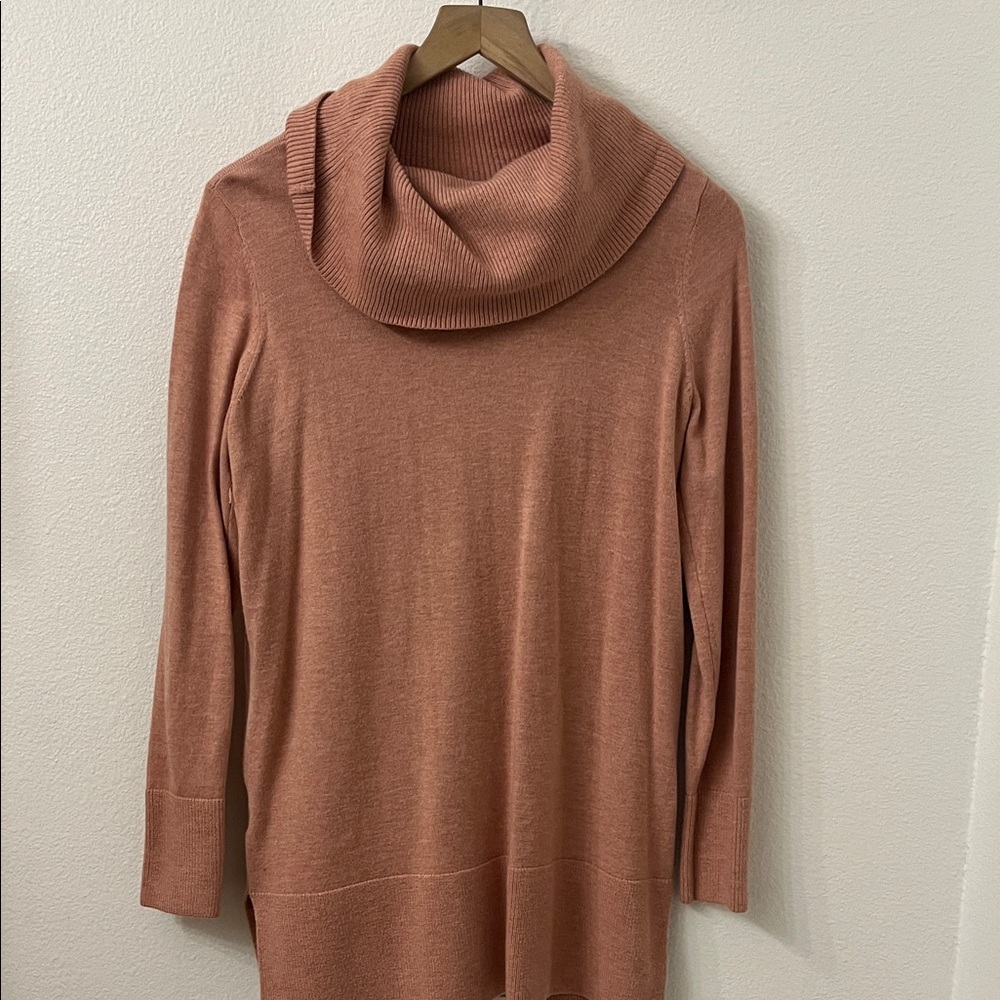 Women's Cowl Neck Sweater - blush pink